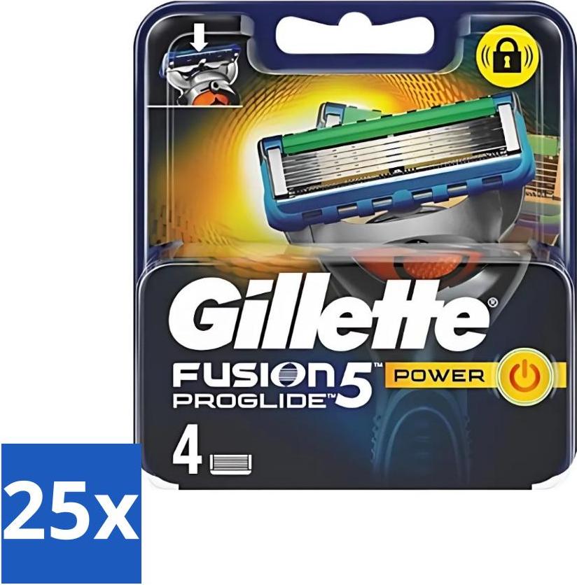 Gillette Fusion 5 ProGlide Power-Rasierer - Präzision und Komfort - 4 Ersatzklingen - Vorteilspack - 25 Stücke