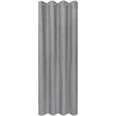Verdunkelungsvorhang "Despina", grau (hellgrau), B:140cm H:245cm, Polyester, HOME LIVING BY GERSTER, Gardinen, SB-Ösenschal Blackout "Despina"