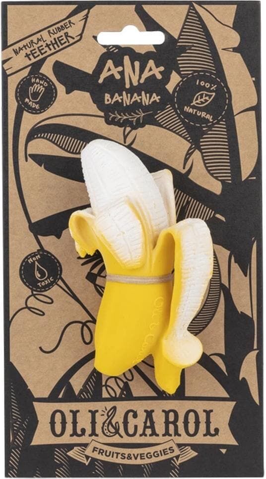 Beissring "Oli&Carol Ana Banana", Baby, gelb, Beissringe Beissring gelb Einheitsgröße