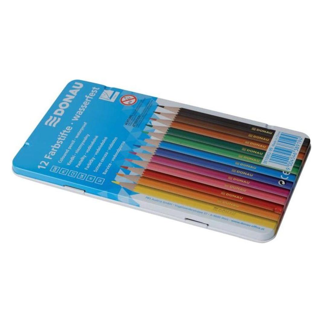 Donau Farbstifte Blechetui 12er mehrfarbig (12x) (559002)