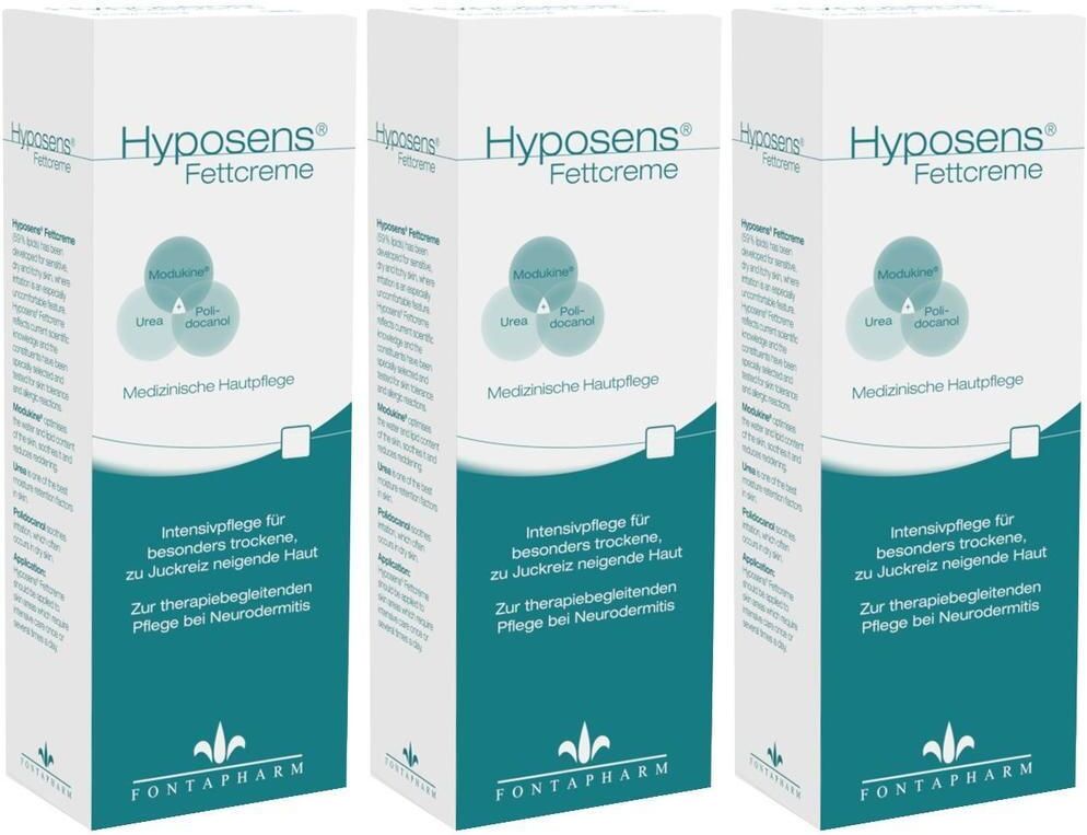 Hyposens Fettcreme x3 3x200 g Creme