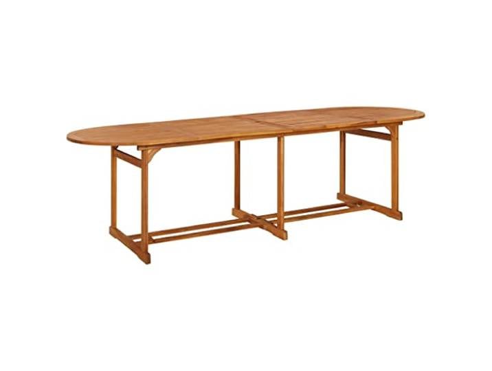 vidaXL Akazienholz Massiv Garten Esstisch Gartentisch Holztisch Massivholztisch Balkontisch Terrassentisch Gartenmöbel Tisch Outdoor 280x90x75cm