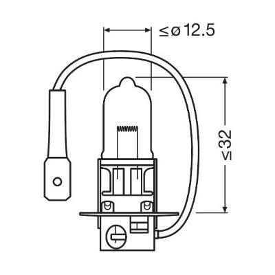 OSRAM Glühlampe, Abbiegescheinwerfer NIGHT BREAKER® LASER H3 Duobox 64151nl2hb