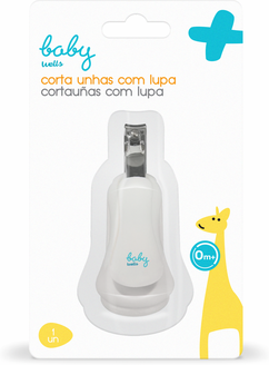 Baby Wells Corta Unhas com Lupa 0M+ 1 un