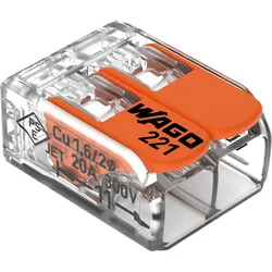 WAGO Compact-Verbindungsklemme 2-Leiter bis 4qmm 221-412