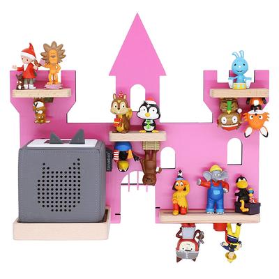 Wandregal BOARTI "Regal Schloss Kinder Toniebox Tonies Figuren", pink, B:42cm T:19cm, Regale, Wandregal