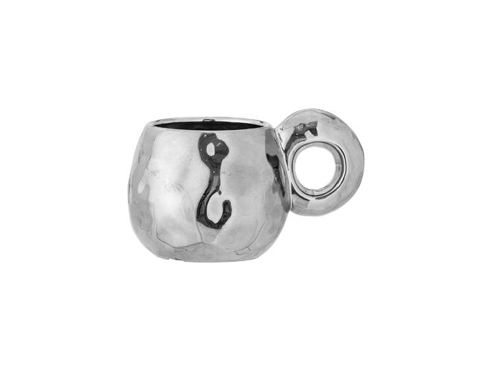 Bloomingville - Tasse Shine - Argent - Grès émaillé