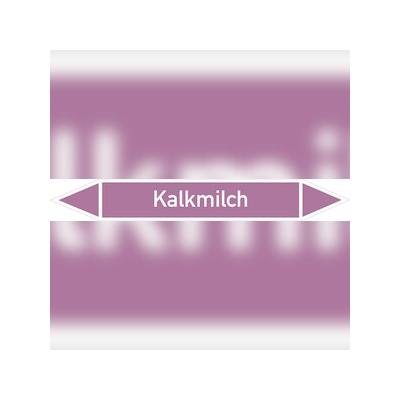 Rohrleitungskennzeichen Kalkmilch - 270x37 mm Folie selbstklebend