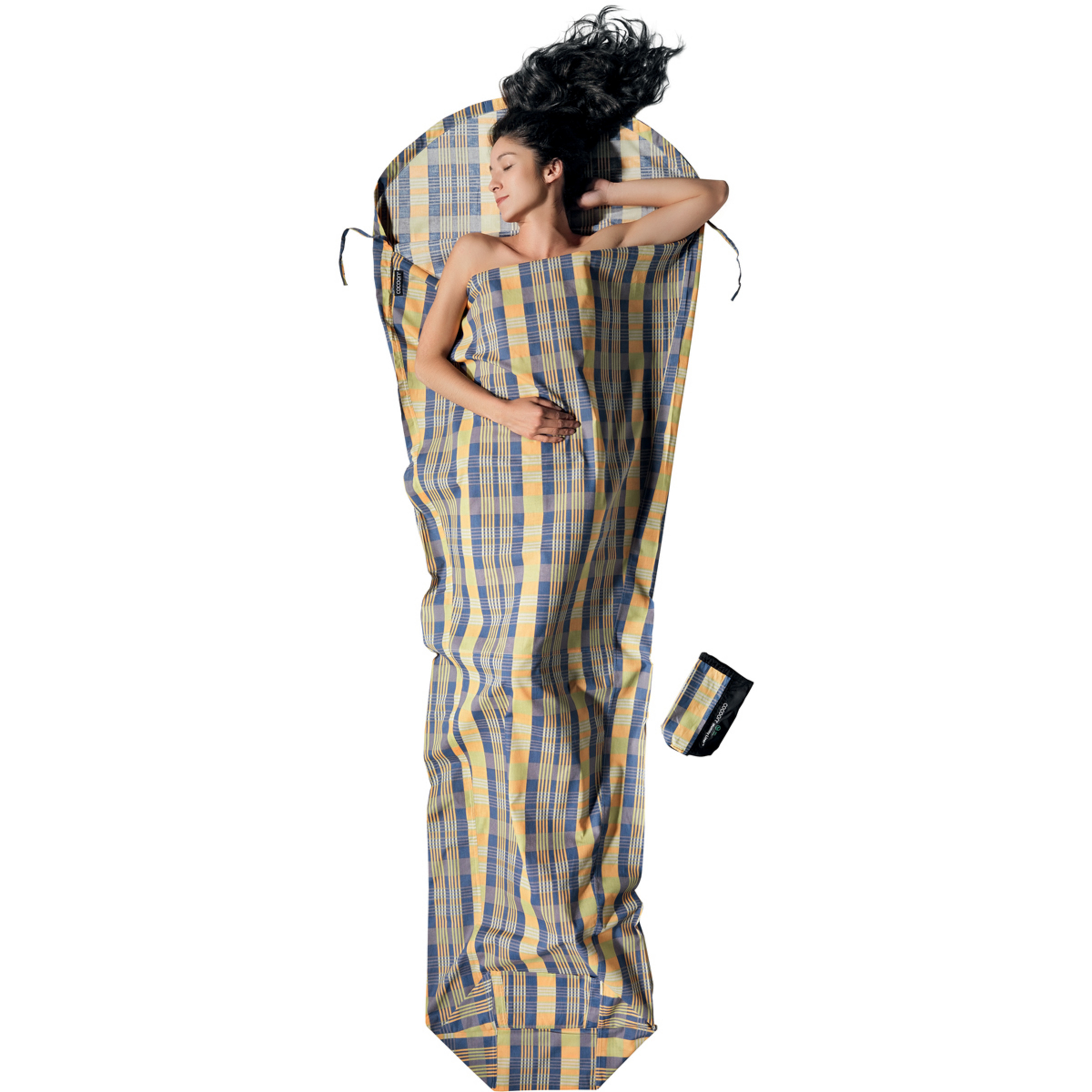 Cocoon MummyLiner Cotton Schlafsack Hüttenschlafsäcke & Inlets gelb Größe MAX. 230CM Camping