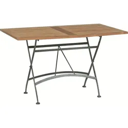 4 SEASONS OUTDOOR Klapptisch Darwin 120 x 70 cm Holz Braun Teak