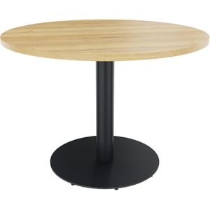 fm-Büromöbel Besprechungstisch Communication, rund, 100 x 72 cm (ØxH), eiche / anthrazit