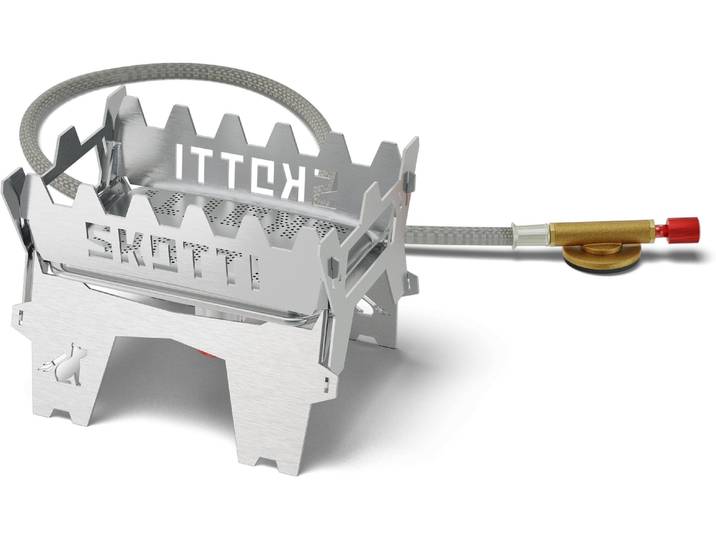 Gasgrill Skotti BOOSTER , silber (silberfarben), B:13cm H:9,3cm T:9,5cm, Grills, Gasgrill