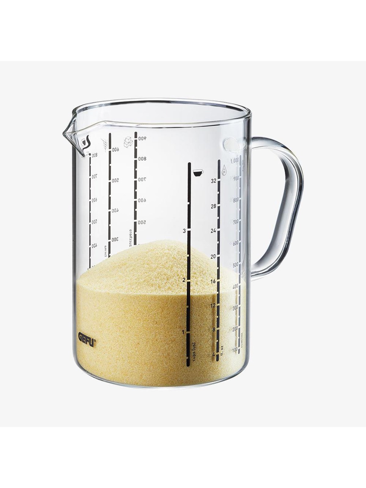 GEFU Messbecher METI 1L Glas