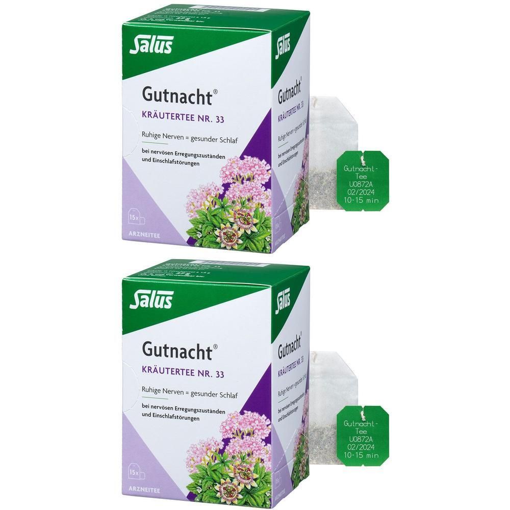 Salus Gutnacht-Kräutertee Nr. 33 Doppelpack 2x15 St Beutel