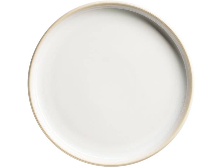 Teller flach creme Porzellan D 21 cm - Teller flach