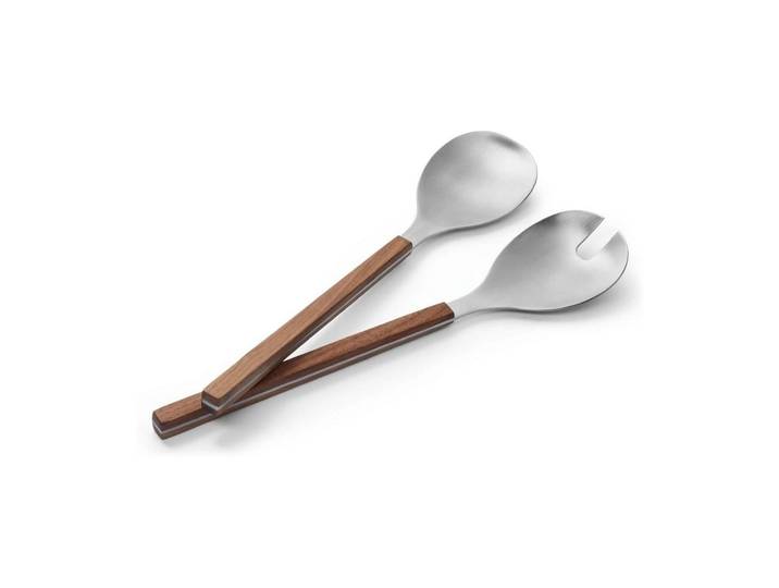 Salatbesteck PHILIPPI Brick 2-teilig , braun (bunt), Kochbesteck-Sets, Salatbesteck