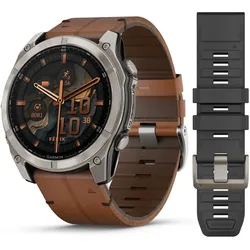 Garmin fēnix® 8 - 51 mm AMOLED Sapphire Graphit/Carbongrau Titan inklusive Ersatzarmband 010-02905-40