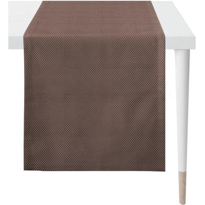 Tischläufer APELT "Miles", mocca, B:150cm L:42cm, Polyester, Tischdecken