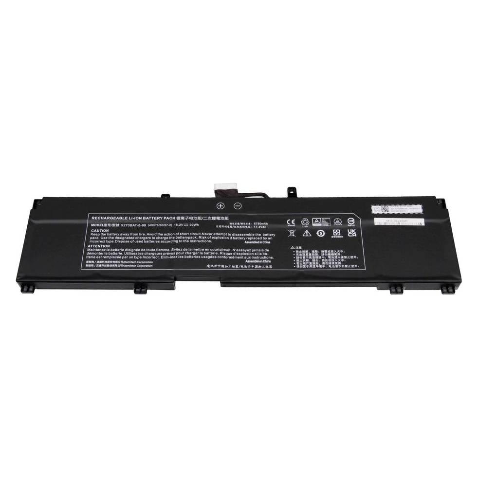 Clevo Notebook-Akku Akku 6-87-X270S-92B01 15.20 V 6780 mAh (6780 mAh) (6-87-X270S-92B01)