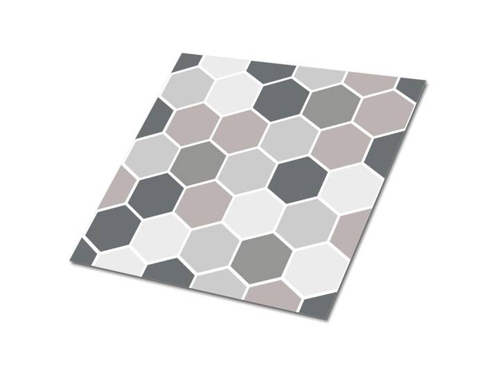 Tulup Selbstklebende Wandfliesen 9 Stück 30x30 cm - Bienenwabe, Grau, Quadratisch, 30x1.6x30 cm, Tapeten & Wandverkleidungen, Wandtattoos & Sticker