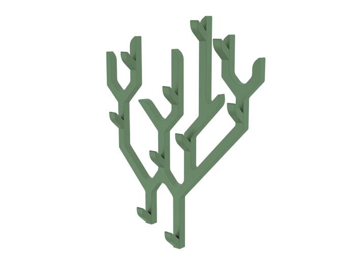 Hartô - Ambroise Wandgarderobe, 56,5 x 67,7, sage green