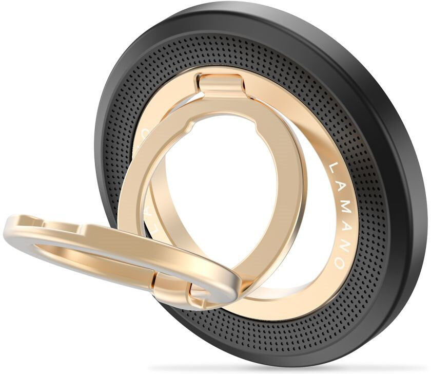 Tech-Protect Lamano Mobil Ring - MagSafe Kompatibel - Sort / Guld