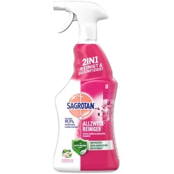 Universalreiniger Sagrotan Blütenfrische und grüner Apfel antimikrobieller Allzweckreiniger mit Blüten und Apfelduft