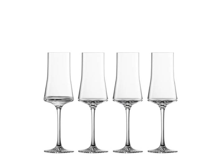 Zwiesel Glas Echo Grappaglas (4er Set) Bargläser mit Stiel Spülmaschinenfeste maschinell gefertigte Tritan-Kristallgläser Made in Germany (141.7 g)