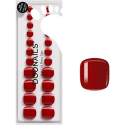 DOONAILS Soft Gel Press Ons Mon Cheri Pediküre - rot