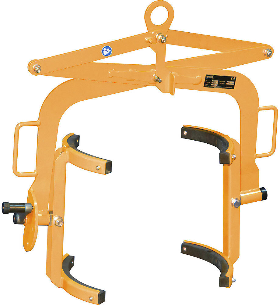 Fasswendezange, für 60-l-Stahl-Spund- und Deckelfässer, orange eurokraft pro