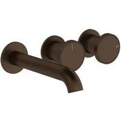 Gessi Origini Fertigmontageset Wanne-Einhebelmischer, 2-Wege Umlenkkartusche, mit Auslauf, Wandmontage, Ausladung 157-187mm, 66042845, Farbe: Dark Bronze