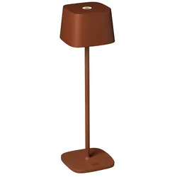 Konstsmide LED Akku-Tischleuchte CAPRI, eckig, 2,2W, 2700/3000K, IP54, dimmbar, terracotta KON-7814-960