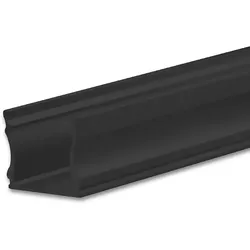ISOLED LED Aufbauprofil PURE12 S, Aluminium, 200cm, Schwarz RAL 9005 ISO-114788