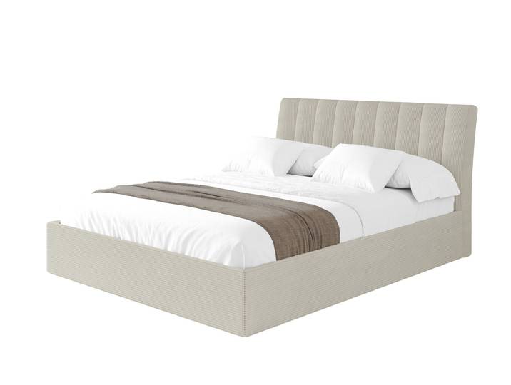 Polsterbett ILAN 140x200 cm Creme - Poso 100