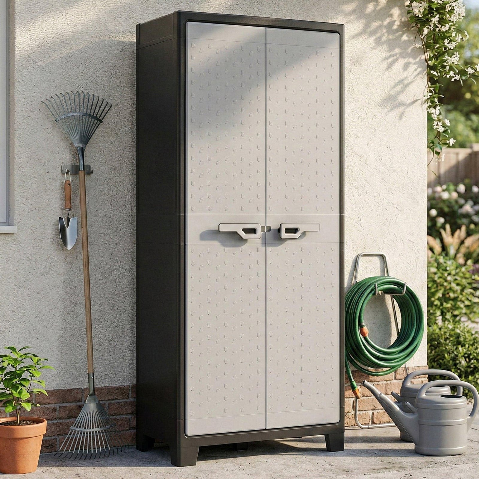 Keter Universele kast Titan, zwart en grijs, Hoogte: 182 cm