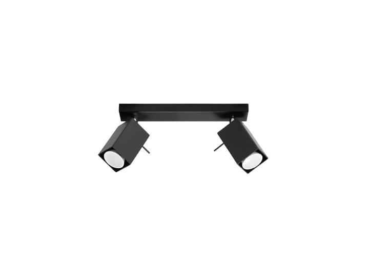 Design Deckenlampe „Merida“ 2-flammig Schwarz Sollux Lighting
