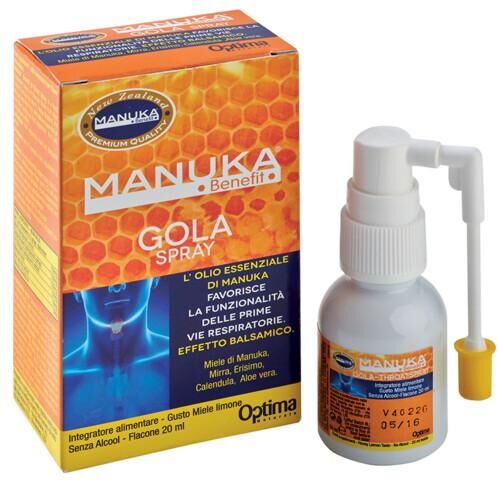 Manuka Benefit Optima Gola Spray Integratore Benessere Cavo Orale 20 ml