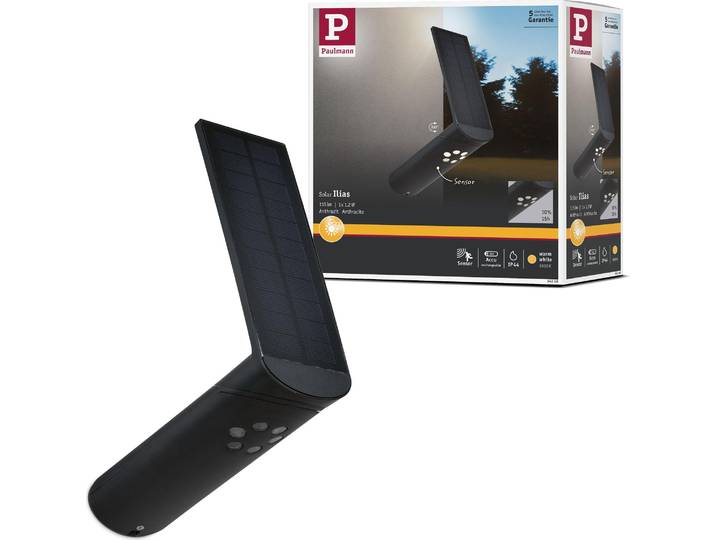 Paulmann Outdoor Solar Wandleuchte Ilias Anthrazit