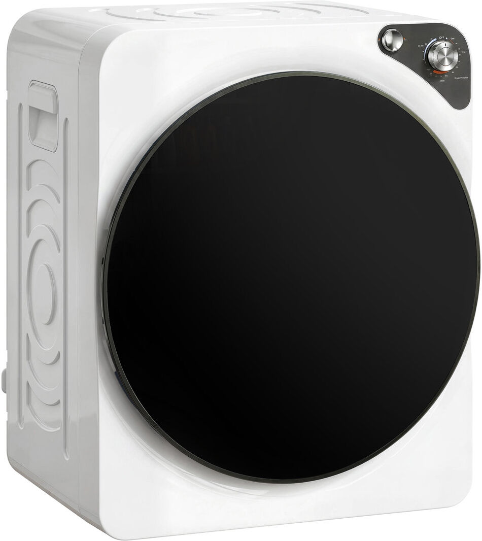 HOMCOM 5kg Vented Tumble Dryer, Compact Dryer with 5 Drying Modes White/Black 61cm H X 49cm W X 43cm D