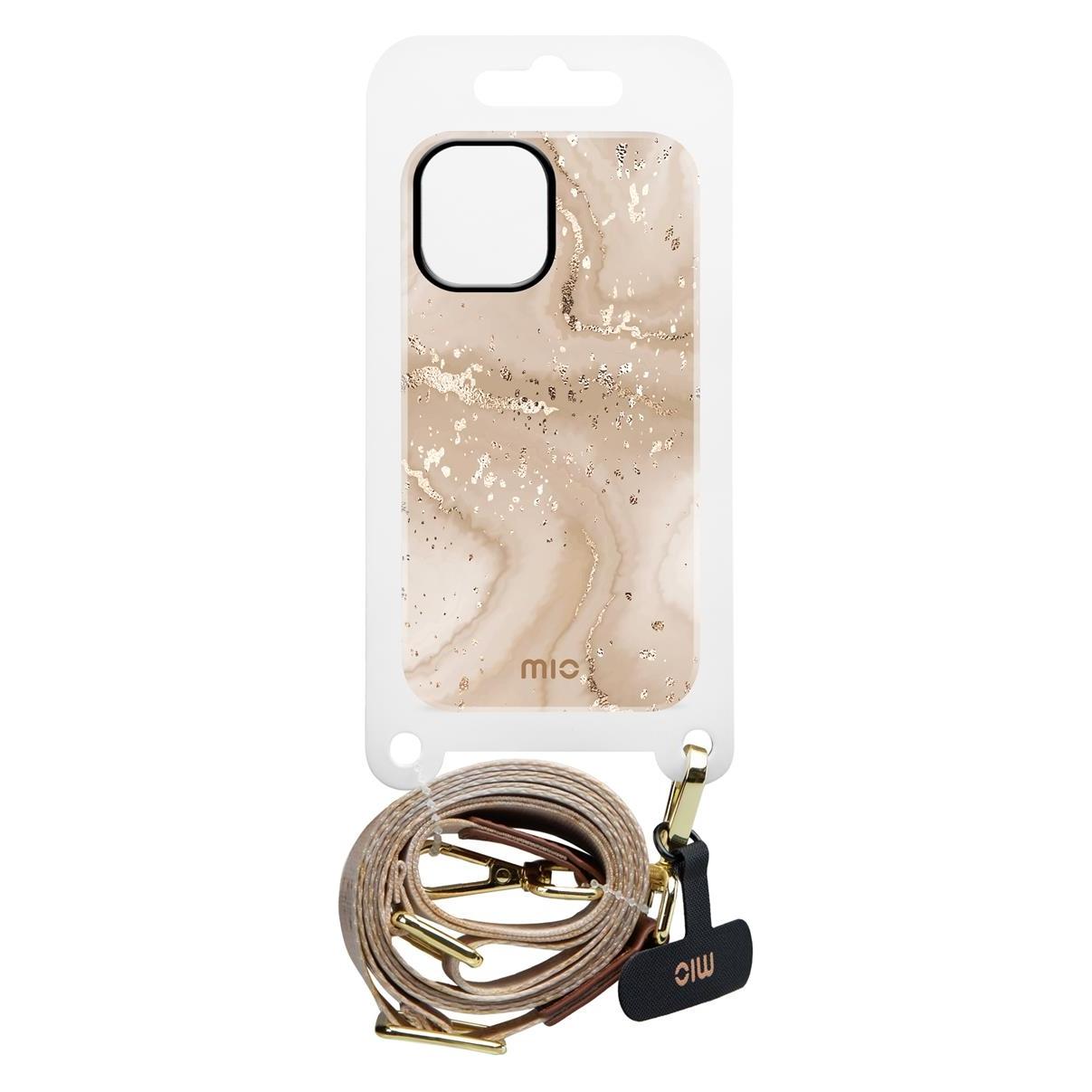 Mio Back panel cover Lanyard strap Gold Marble (54144094)