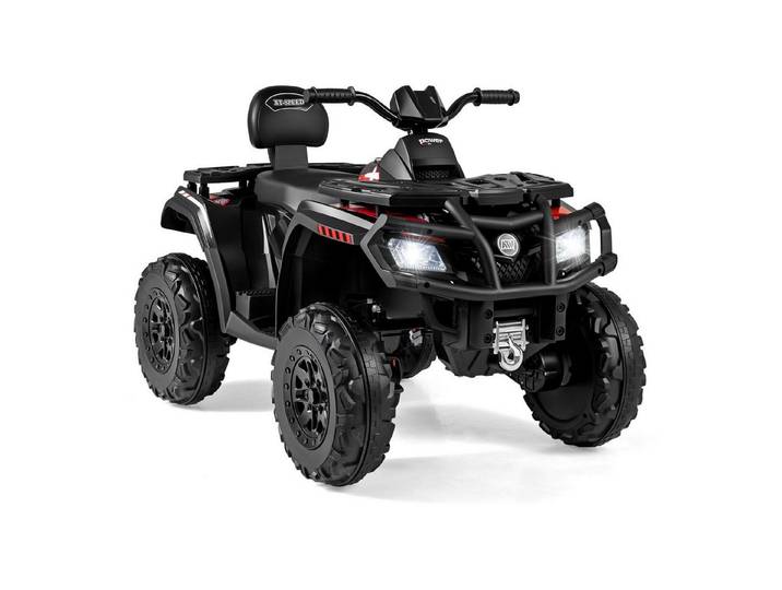 COSTWAY Elektro-Kinderquad 24V Elektro Kinderauto, Belastbarkeit 59 kg, (1-tlg), 2-Sitzer Elektroquad, mit Hupe, Musik
