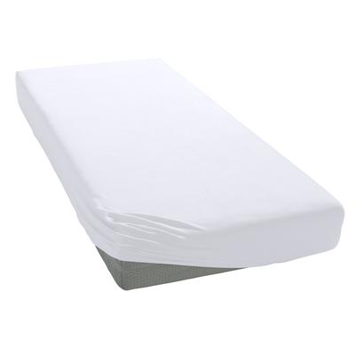 Bettlaken ESTELLA "Feinjersey", weiß, L:200cm, Jersey, Obermaterial: 100% Baumwolle, Bettlaken, Bettlaken, Rundumgummi