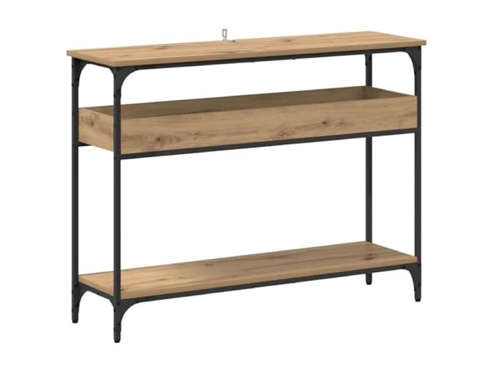 Heofavd Konsolentisch Artisan-Eiche 100x29x75 cm Flurtisch mit Ablage