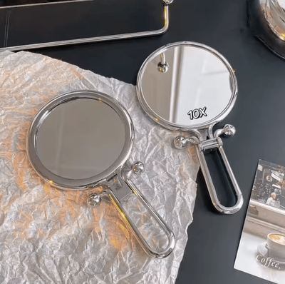 Inspire Curations 2X 5X 10X Magnifying Folding Makeup Mirror 10x