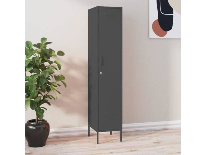 Armoire à casiers - VIDAXL - Anthracite - Métal - Contemporain - Design