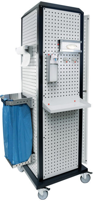 Kappes RasterPlan ToolTower groß Mod 3 mobil RAL 7035/7016 mit Tür (7441.23.1024)