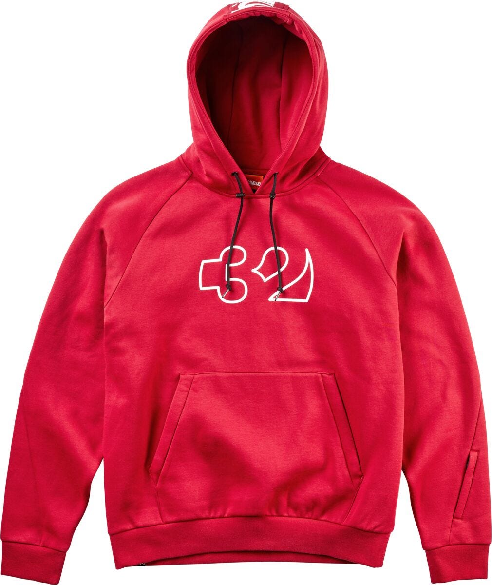 Thirtytwo Team Tech Hoodie BRICK
