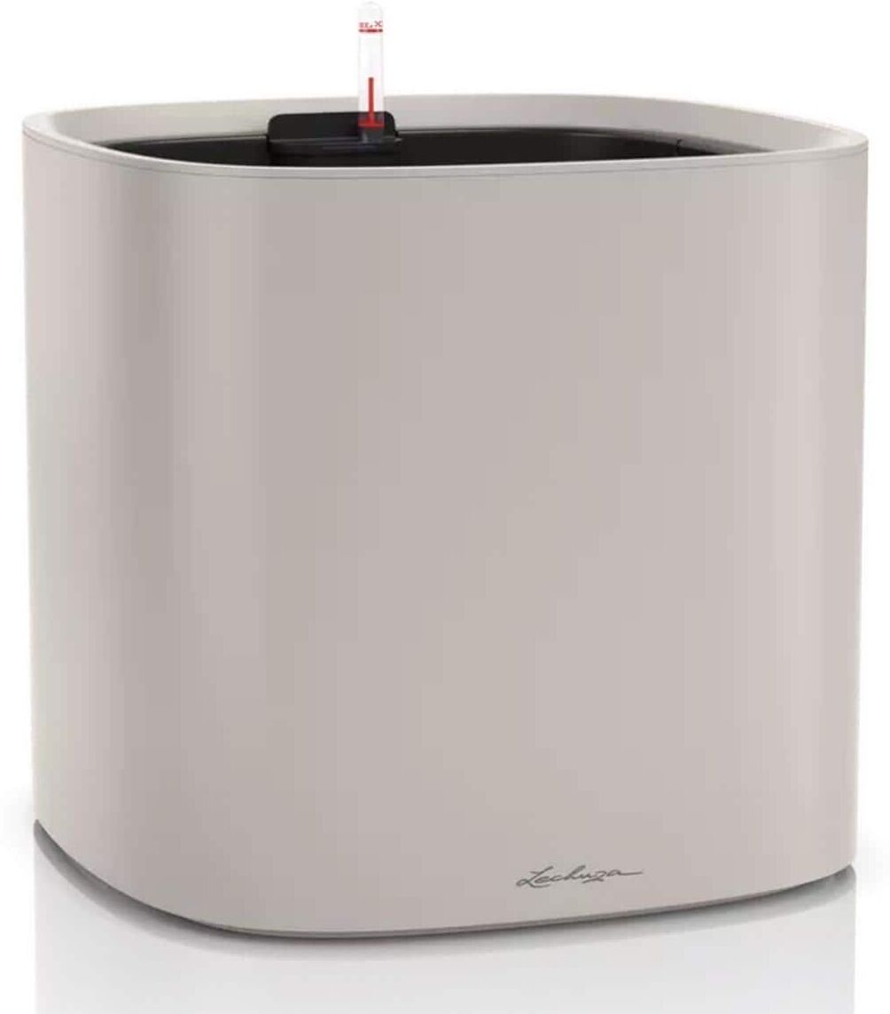 Blumentopf "Lechuza Pila Color Planter 35", braun (sandbraun), B:35cm H:32,6cm T:35cm, Kunststoff, Pflanzgefässe, Blumentopf sandbraun B/H/T: 35cm x 32,6cm x 35cm