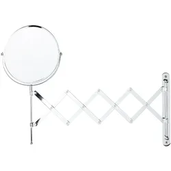 WANDSPIEGEL mit Ausziehfunktion 19 cm Silber Yvelines