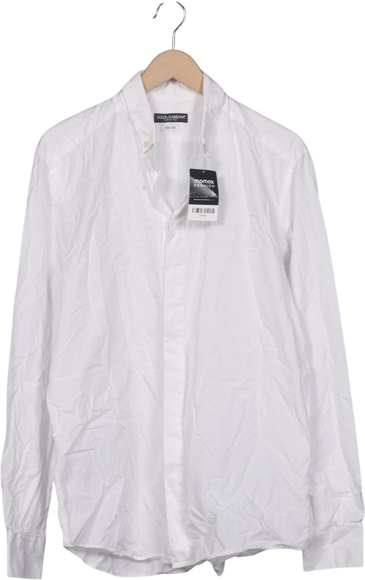 Dolce&Gabbana Herren Hemd, Weiß, Gr. 45, Baumwolle - Second Hand